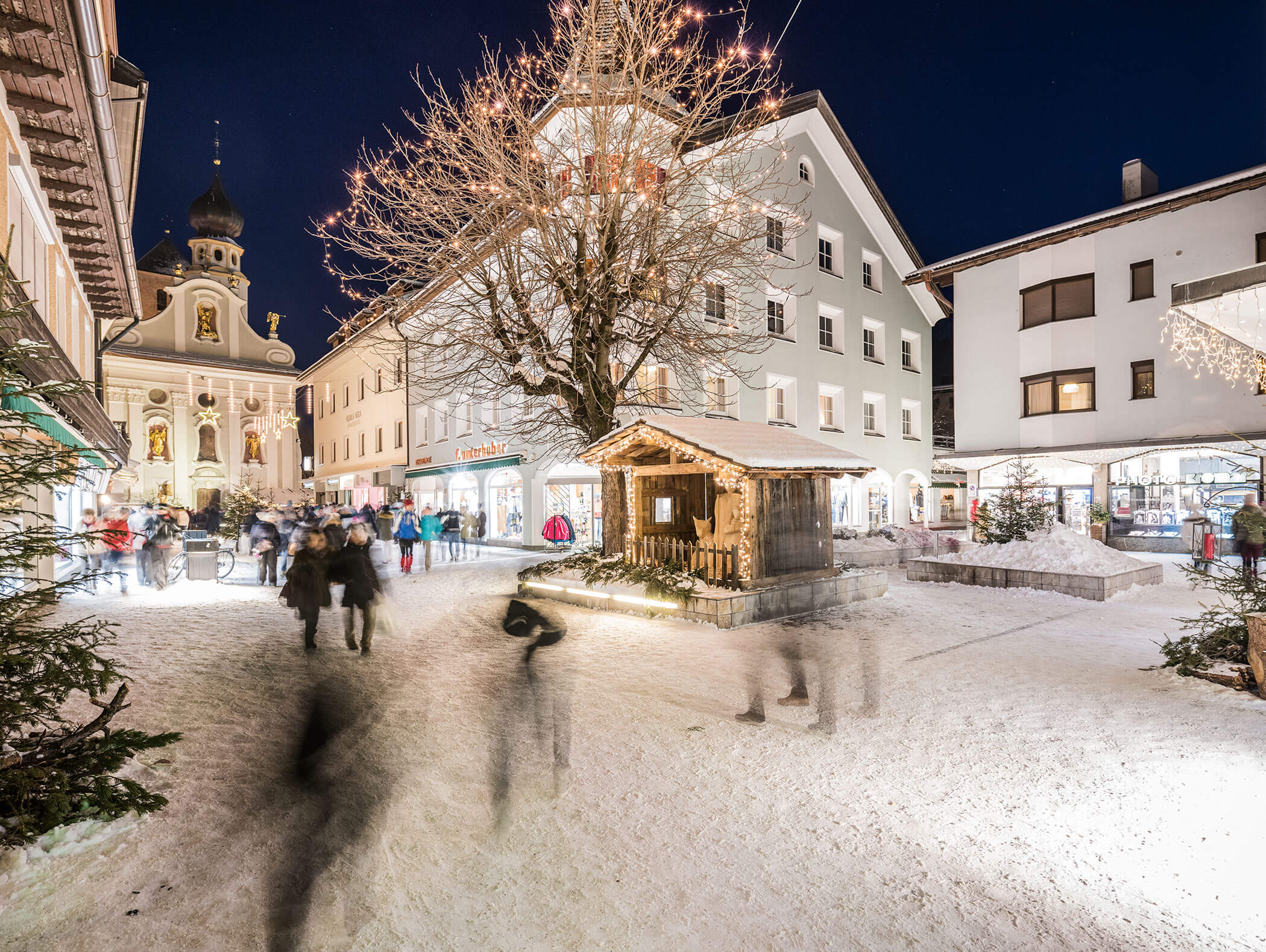 Weihnachtsmarkt Innichen Fußgängerzome